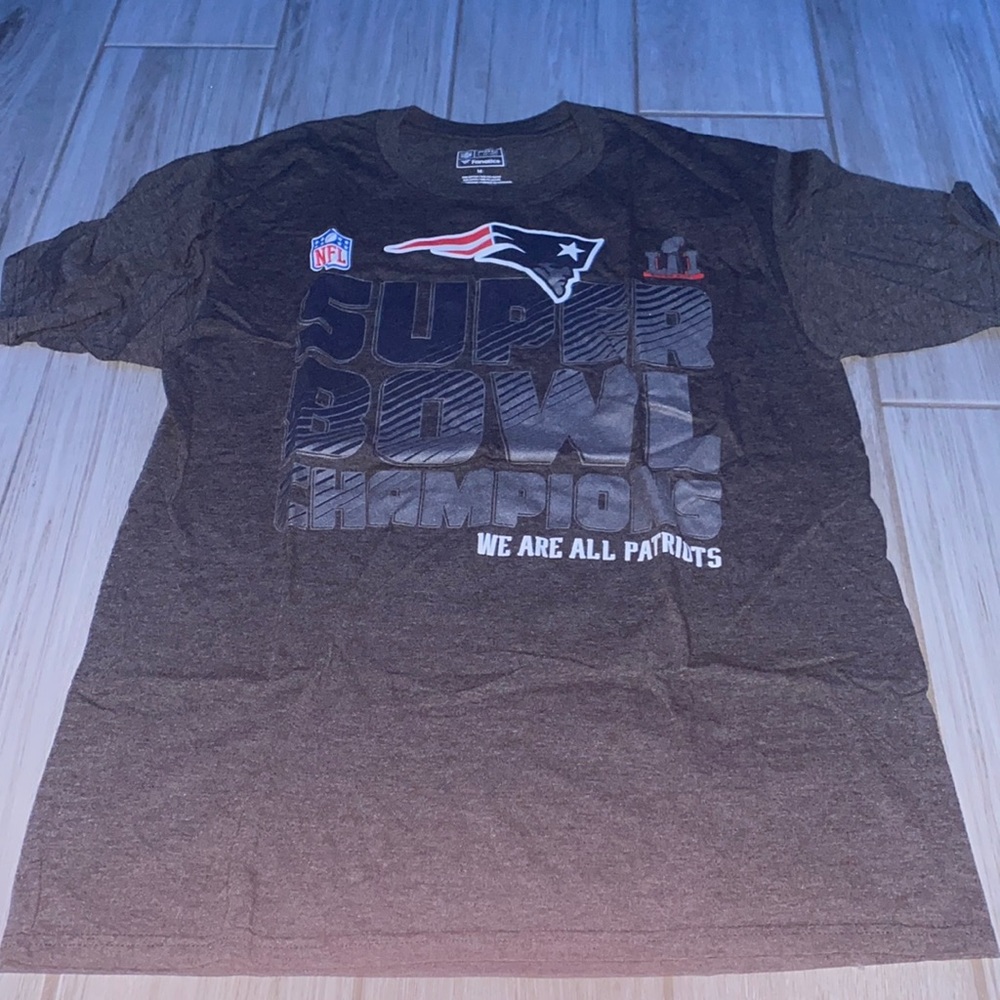 Gray Super Bowl 51 “We Are All Patriots” T-Shirt